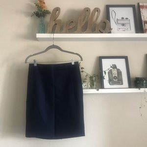 Navy Pencil Skirt